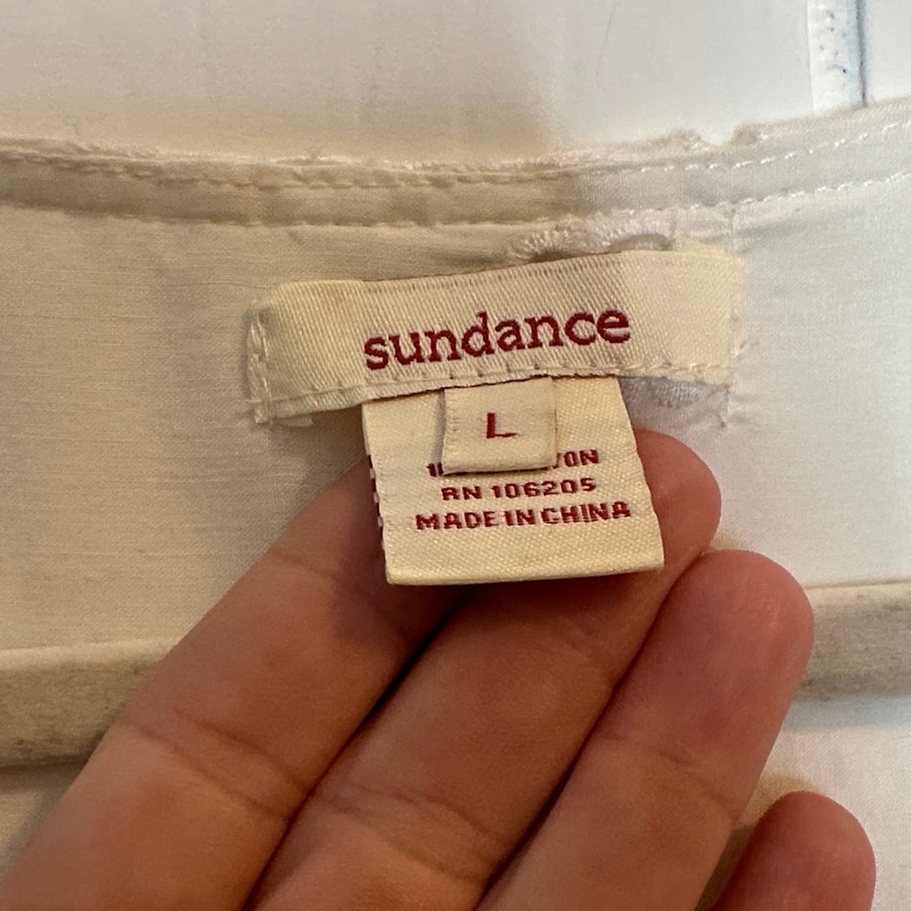 Sundance Cream Embroidered Tunic - Picture 6 of 9